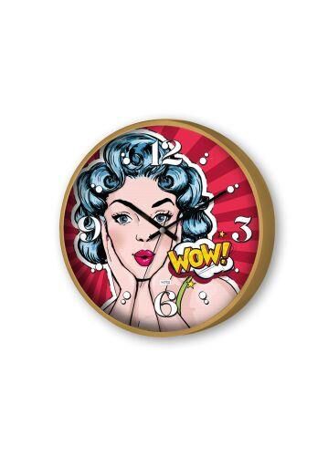 The Mia DVS130 Popart Duvar Saati 30 Cm