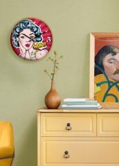 The Mia DVS130 Popart Duvar Saati 30 Cm