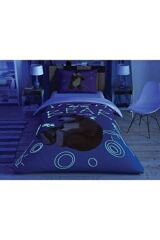 Taç Lisanslı Masha And Bear Galaxy Tek Kişilik Nevresim Takımı