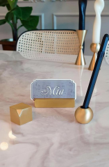 The Mia BRS0120 Brass Pirinç Masa Seti 3 lü