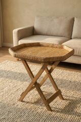 Acar 8833 Aura Ahşap Ayaklı Sehpa 62x41x53,5 Cm