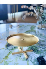 The Mia BRS0108 Brass Pirinç Pasta & Kek Servisi 10 x 26 Cm