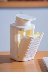 Acar 9255 Snoppy Sünger Hazneli Sıvı Sabunluk White - 19 Cm