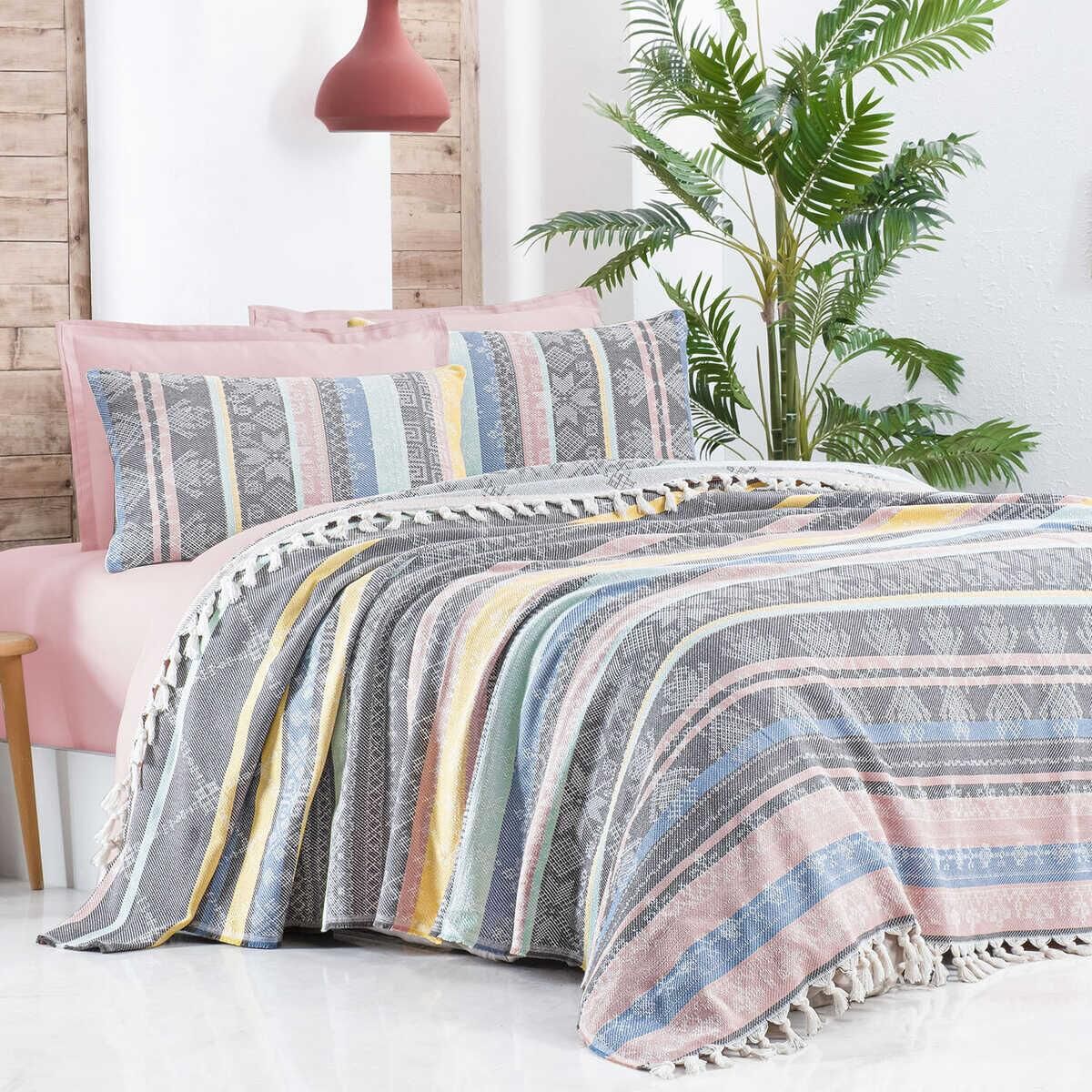 Sarev Elzina V1 Yatak Örtüsü Seti Çift Kişilik