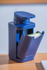 Acar 9255 Snoppy Sünger Hazneli Sıvı Sabunluk Navy Blue - 19 Cm