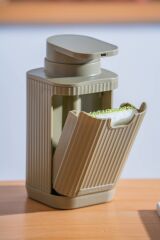 Acar 9255 Snoppy Sünger Hazneli Sıvı Sabunluk Khaki Green - 19 Cm