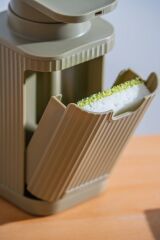 Acar 9255 Snoppy Sünger Hazneli Sıvı Sabunluk Khaki Green - 19 Cm