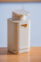 Acar 9255 Snoppy Sünger Hazneli Sıvı Sabunluk Cream - 19 Cm