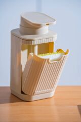 Acar 9255 Snoppy Sünger Hazneli Sıvı Sabunluk Cream - 19 Cm