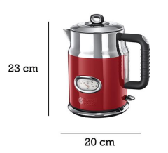 Russell Hobbs 21670-70 Retro Su Isıtıcısı Kırmızı