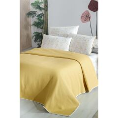 Sarev Dory V5 Sarı Pike Takımı Çift Kişilik