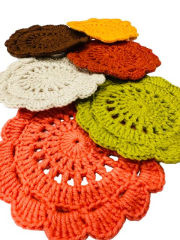 El Örgüsü Alize Cotton İp 6 Lı Bardak Altlığı Mix