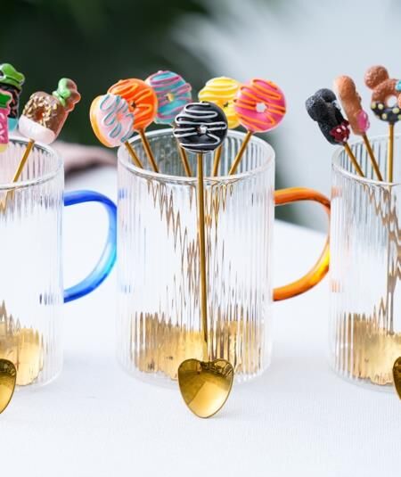 Acar 6 Lı Donut Kahve Kaşığı Gold