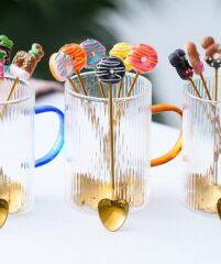 Acar 6 Lı Donut Kahve Kaşığı Gold