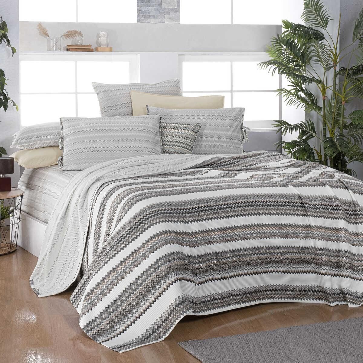 Sarev Twister V2 Gri Pike Takımı Çift Kişilik