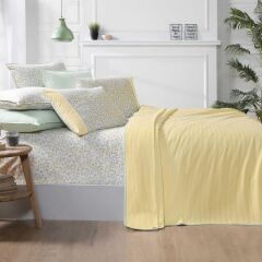 Sarev Mira V6 Sarı Pike Takımı Çift Kişilik