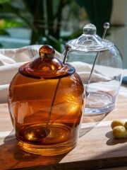 The Mia CAM0458 Cam Zeytinlik Amber 18 Cm