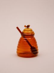 The Mia CAM0457 Cam Bal Kavanozu Amber 13 Cm