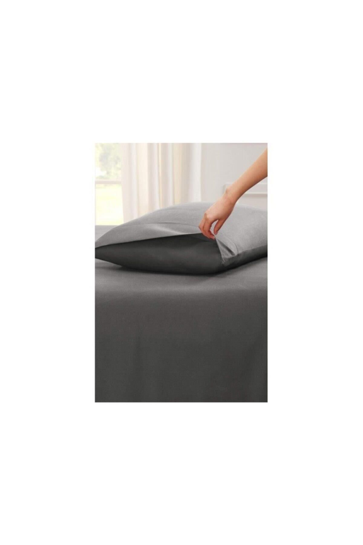 Sarev Fitted Çarşaf Seti V17 Çift Kişilik Antrasit 160x200