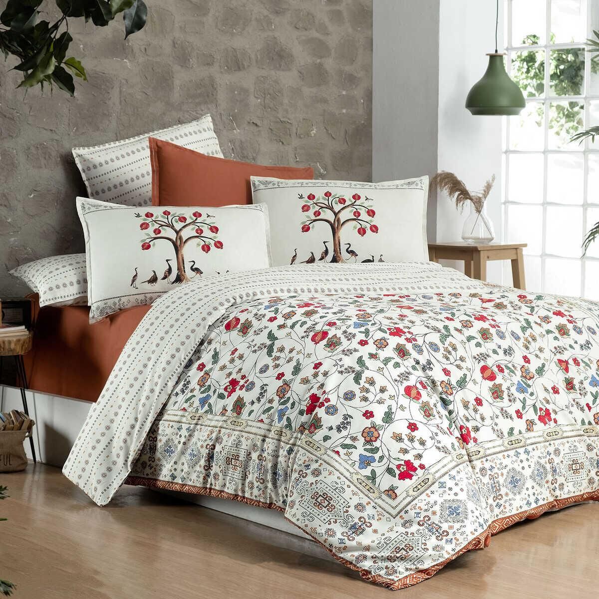 Sarev Nardugan V1 Fancy Poplin Nevresim Takımı Tek Kişilik