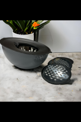 Acar 17152 Karat 24 Cm 5 Prç Rendeli Karıştırma Kabı Antrasit