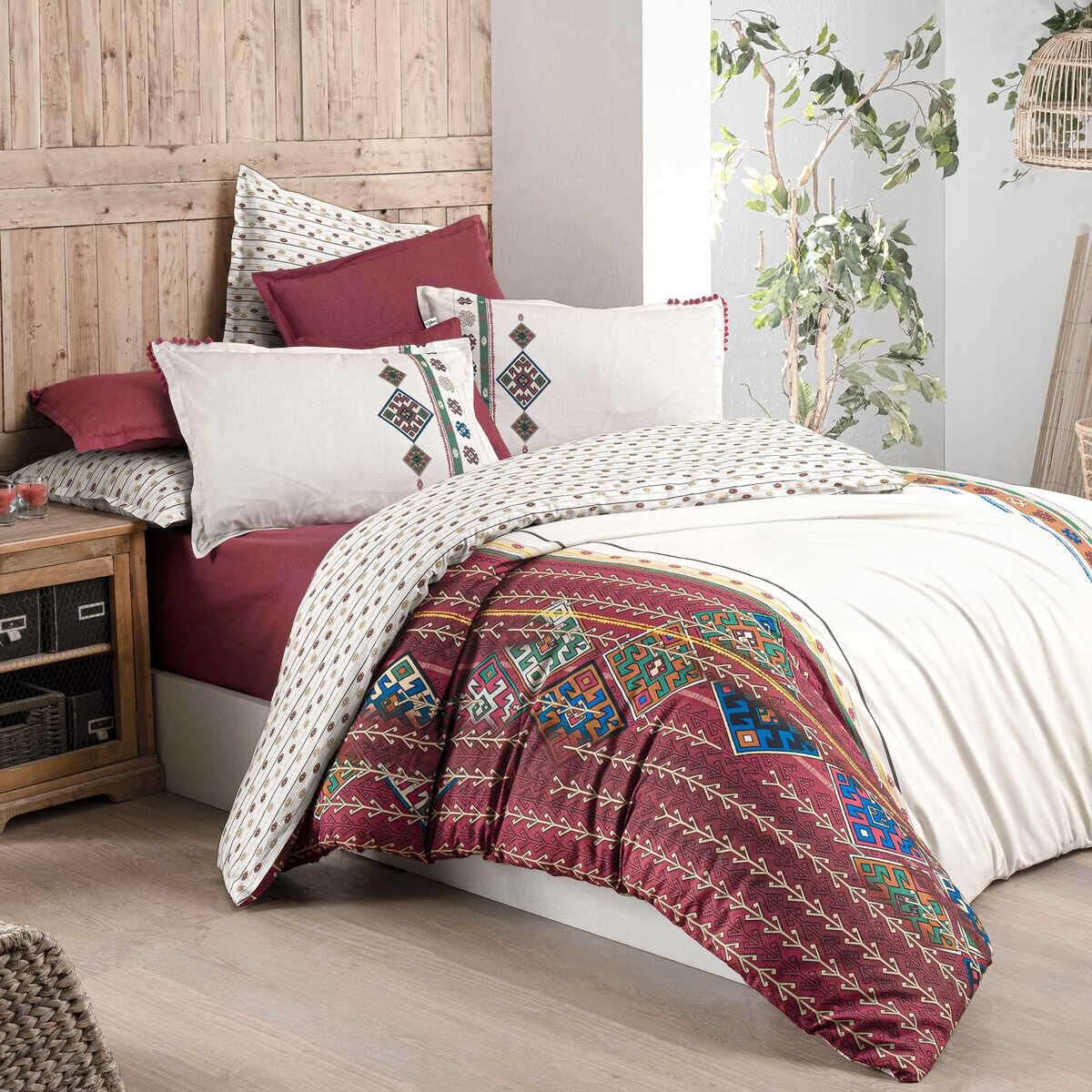 Sarev Saba V1 Fancy Poplin Nevresim Takımı Çift Kişilik