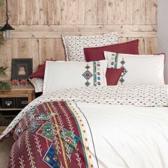 Sarev Saba V1 Fancy Poplin Nevresim Takımı Çift Kişilik