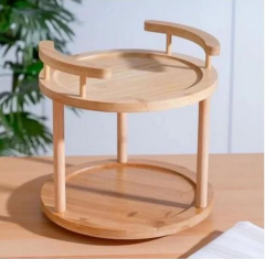 Acar 274 Bambu 2 Katlı Yuvarlak Sunumluk