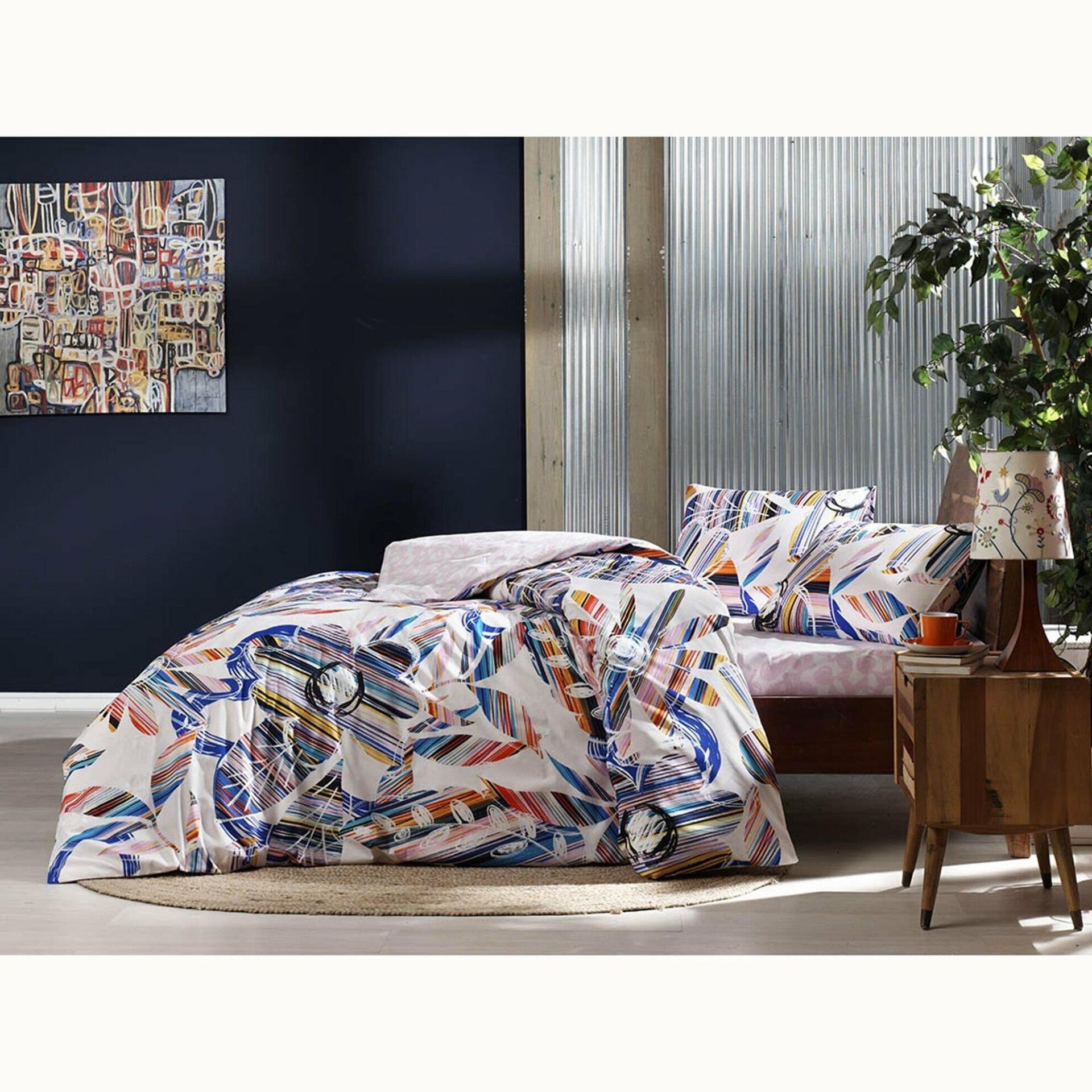 Taç Genç Modası Ranforce Joyful V1 Tek Kişilik Nevresim Takımı