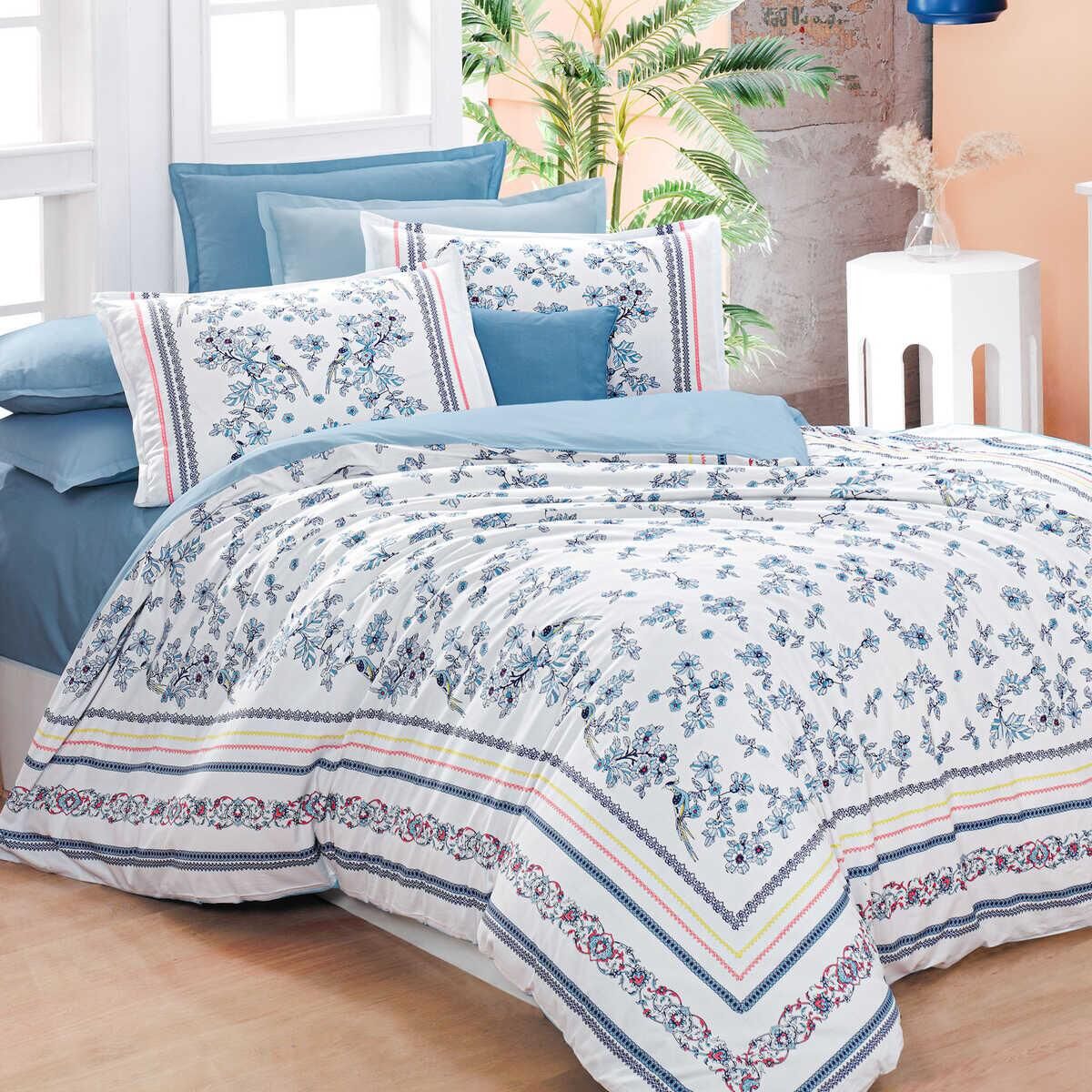 Sarev Verona V1 Fancy Poplin Nevresim Takımı Tek Kişilik