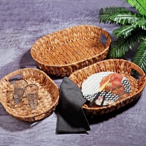 Kosova SPT-184 3 Lü Oval Hasır Tepsi