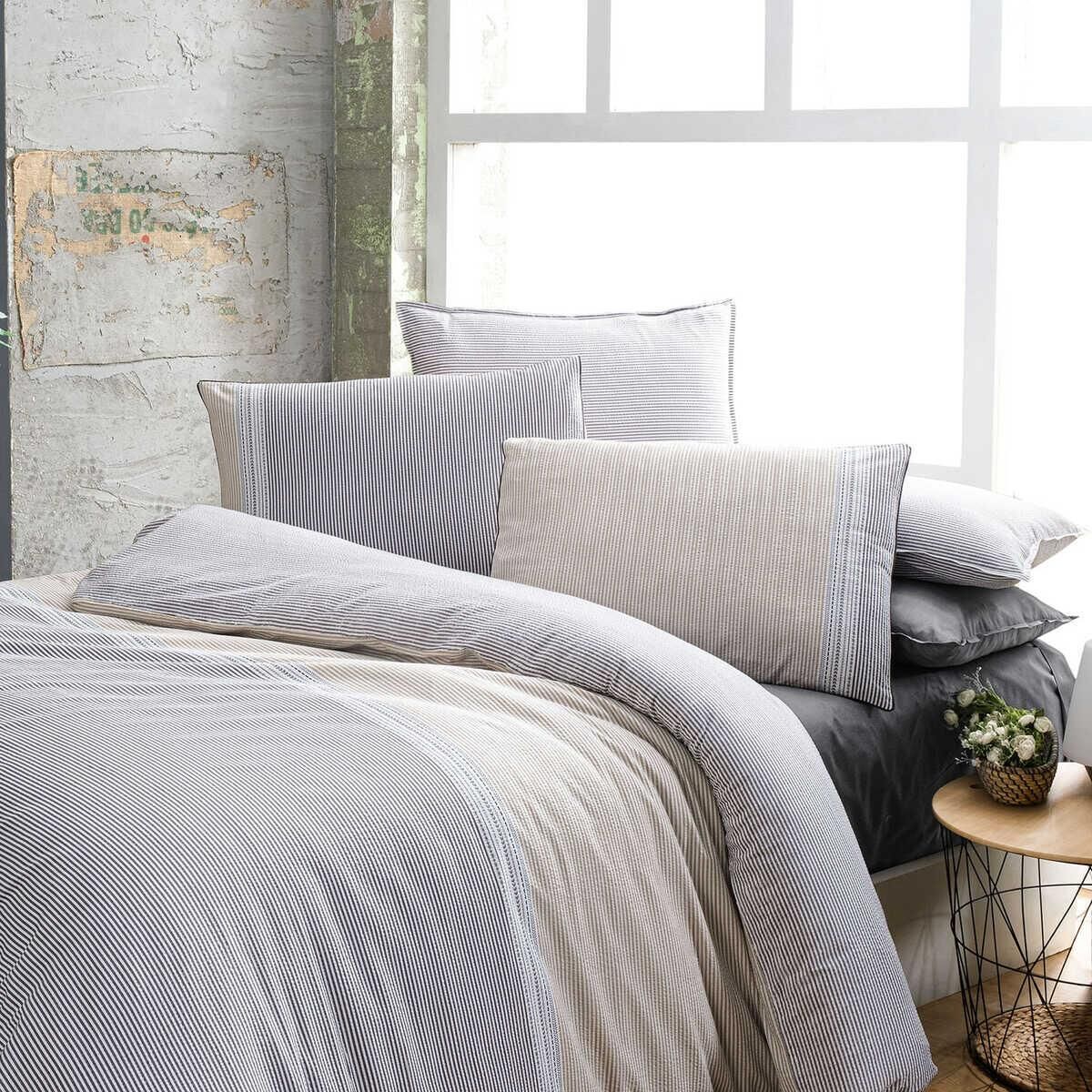 Sarev Sevilla V1 Fancy Poplin Nevresim Takımı Çift Kişilik