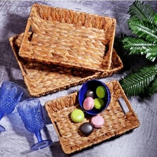 Kosova SPT-185 3 Lü Dikdörtgen Hasır Sepet