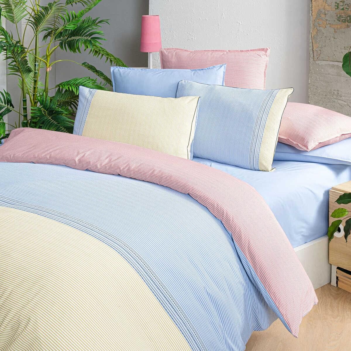 Sarev Sevilla V2 Fancy Poplin Nevresim Takımı Çift Kişilik