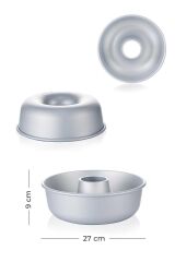 Acar 5776 Aliminyum Yuvarlak Kek Kalıbı 27 Cm