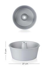 Acar 5777 Aliminyum Yuvarlak Kek Kalıbı 27 Cm