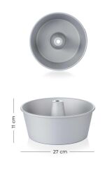 Acar 5777 Aliminyum Yuvarlak Kek Kalıbı 27 Cm