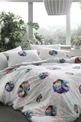 Taç Rainbow V1 Bambu Çift Kişilik Nevresim Takımı