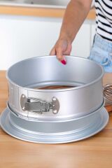 Acar 5778 Aliminyum Yuvarlak Kelepçeli Kek Kalıbı 28,5x24x9,5 Cm