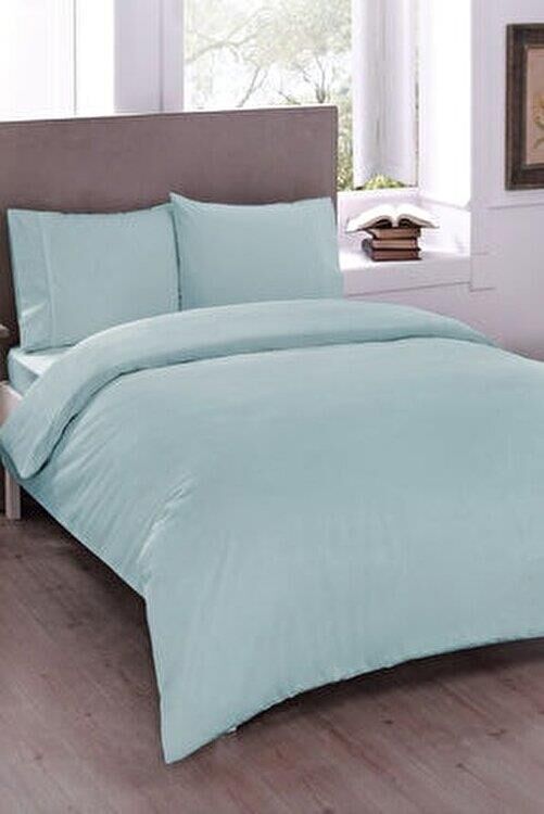 Taç Basic Mint Ranforce Çift Kişilik Nevresim Takımı