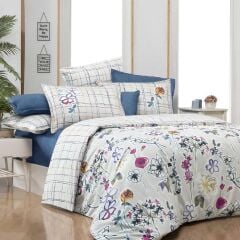 Sarev Janın V1 Fancy Poplin Nevresim Takımı Çift Kişilik