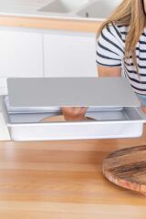 Acar 5780 Aliminyum Dikdörtgen Kek Kalıbı 36 Cm