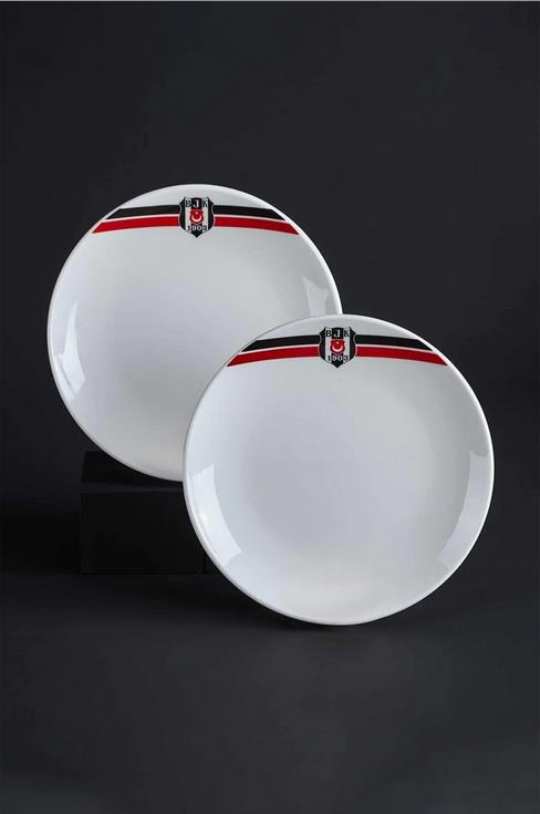 Kosova 3429 Beşiktaş Porselen 2 Li Servis Tabağı 25 Cm