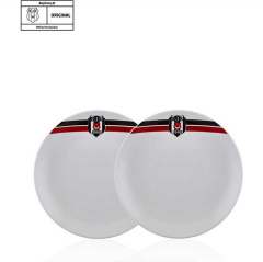 Kosova 3429 Beşiktaş Porselen 2 Li Servis Tabağı 25 Cm