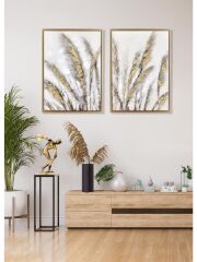 The Mia TBL0031 Pluma Kanvas Tablo 50x70 Cm