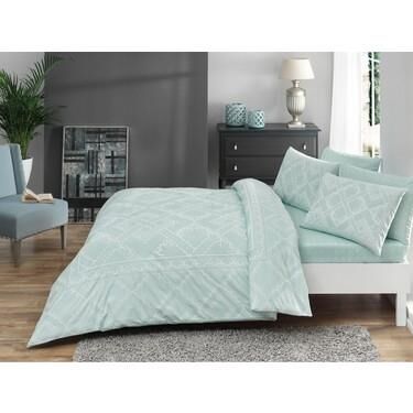 Taç Ranforce Celia V52 Mint Tek Kişilik Nevresim Takımı