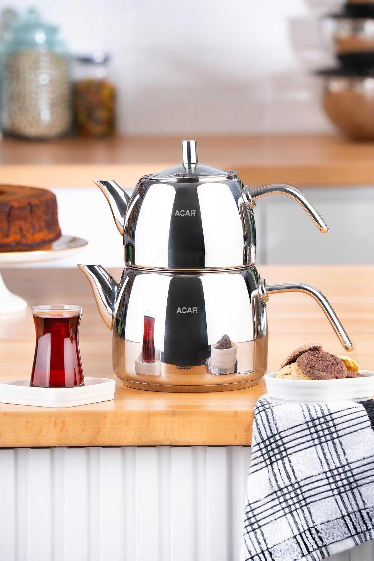 Acar 6525 Karat Space Tel Sap Çaydanlık Takımı