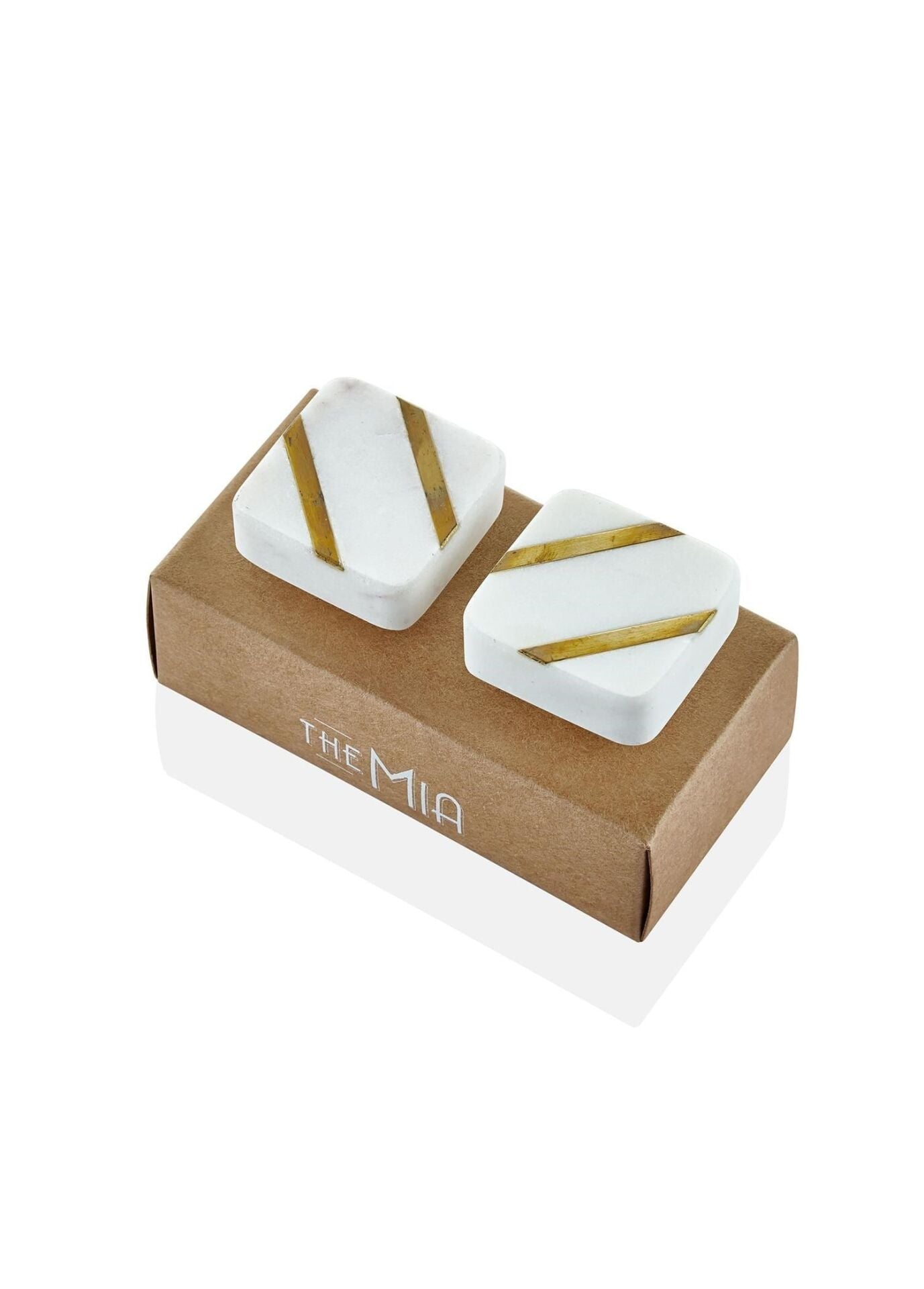 The Mia KLP0015 Mermer Çekmece ve Dolap Kulbu 2 Li Set