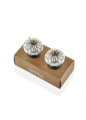 The Mia KLP0012 Seramik Çekmece ve Dolap Kulbu 2 Li Set