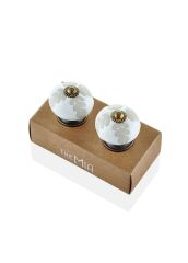 The Mia KLP0010 Seramik Çekmece ve Dolap Kulbu 2 Li Set